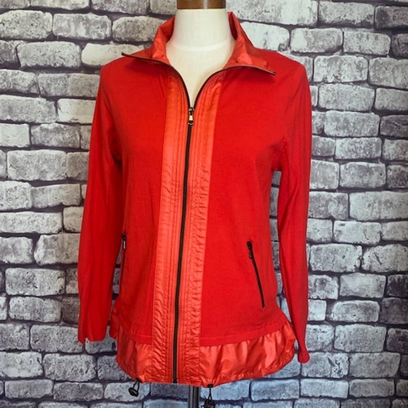Chico's Zenergy Red Long Sleeve Jacket Size Medium - Picture 1 of 12